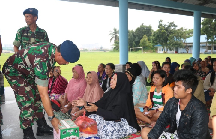 Memperingati Hari Bakti Ke-72 TNI Angkatan Udara, TNI AU Wilayah Medan Gelar Bakti Sosial