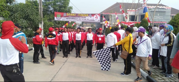 Memperingati HUT RI ke-74 Lomba Gerak Jalan Tingkat Kecamatan Cikupa