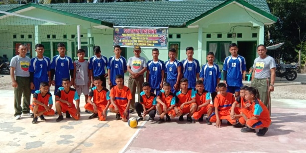 Danramil 10/Barumun Tengah Menutup Secara Resmi Turnamen Volly Danramil Cup I Tingkat SLTA Sederajat