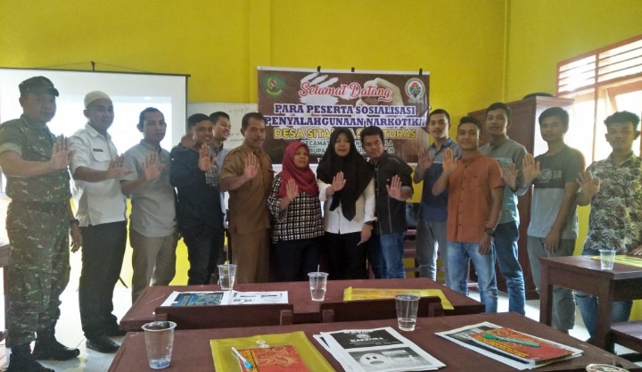 Koramil 11/BA Gelar Sosialisasi Pencegahan Bahaya Narkoba bersama BNNK dan Polsek