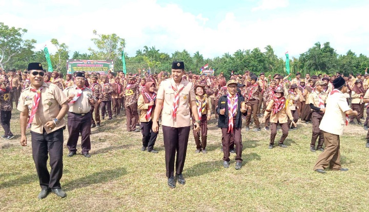 Ratusan Anggota Pramuka Penegak Ikuti Perkemahan Bakti Saka Wira Kartika Kodim 0212/Tapsel