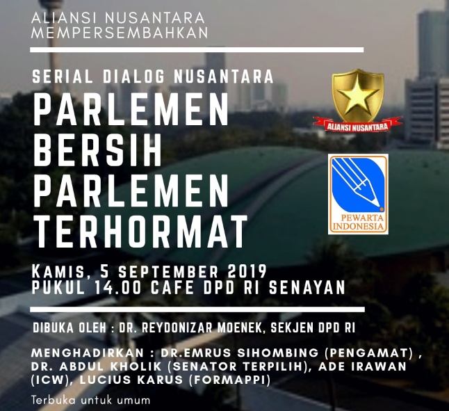 Senator Terindikasi Suap Bakal Masuk Senayan, Sejumlah Pihak Gelar Dialog Cari Solusi