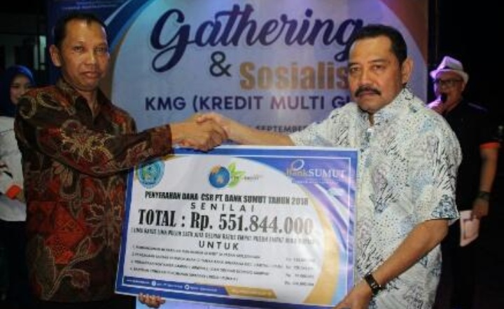 Senilai Rp.551.844.000,- CSR PT BANK Sumut Di Terima Kepada Pemkab Labuhanbatu