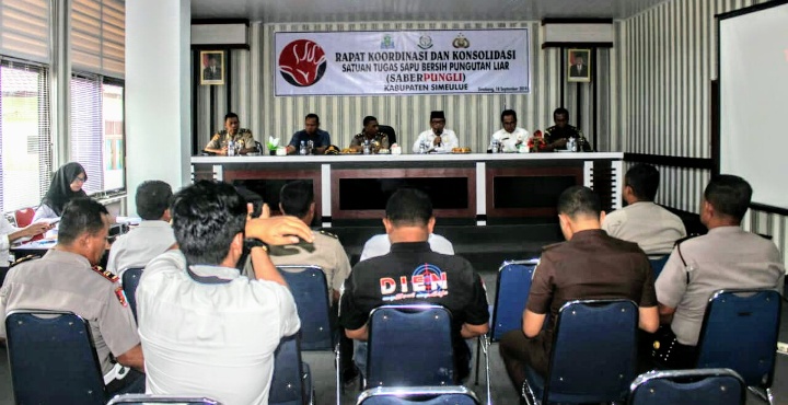 Waka Polres Simeulue Pimpin Rapat Koordinasi dan Konsolidasi Saber Pungli