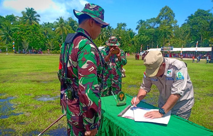 Kodim 0115 Simeulue Tembus 12 KM Dalam Waktu 30 Hari Pada TMMD-106