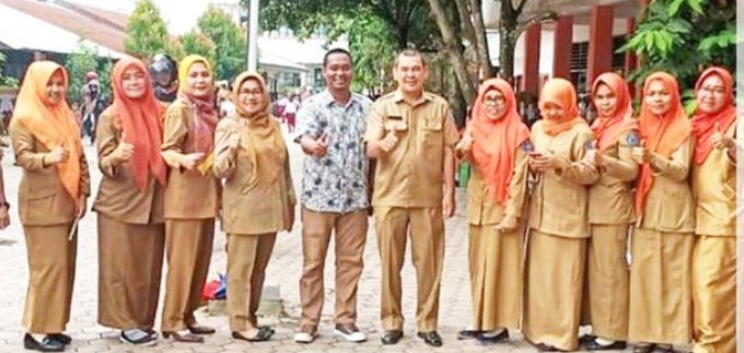 Perekaman KIA di SDN 10 Rantau Utara, Disduk Capil Labuhanbatu Turun Kelapangan