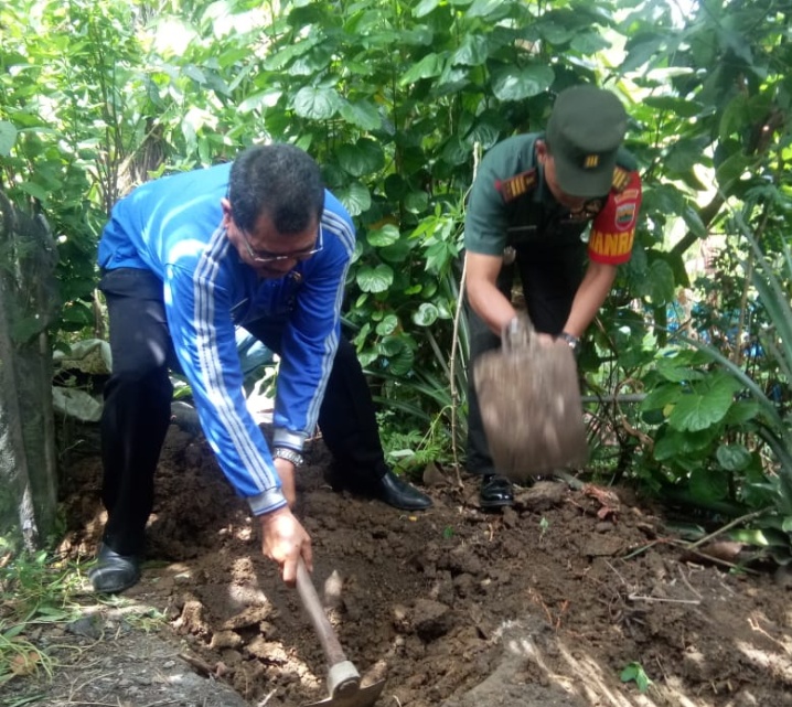 Dukung Progam Stop BABS, Danramil 01/Batangtoru Rapat Bersama Unsur Muspika Batangtoru