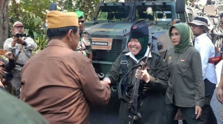 Parade Juang 2109, Risma Ingatkan Jaga Persatuan dan Kesatuan