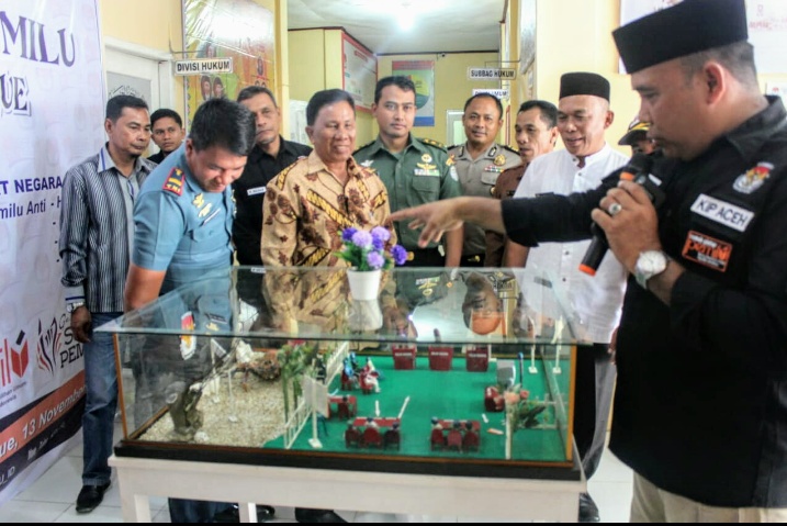 Kabag Ops Polres Simeulue Hadiri Peresmian Rumah Pintar Pemilu