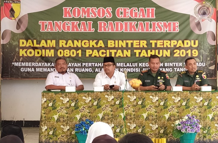 Cegah Tangkal Radikalisme dan Sparatisme, Kodim 0801 Pacitan Gelar Komsos