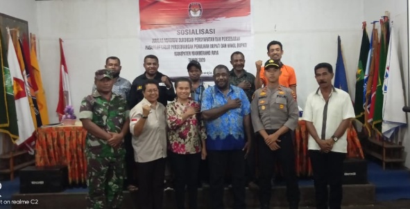 KPU Mambramo Raya Sosialisasi Syarat Calon Perseorangan, Bupati dan Wakil Bupati