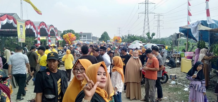 Antusias Warga Desa Pasir Jaya Ikuti Pilkades 2019