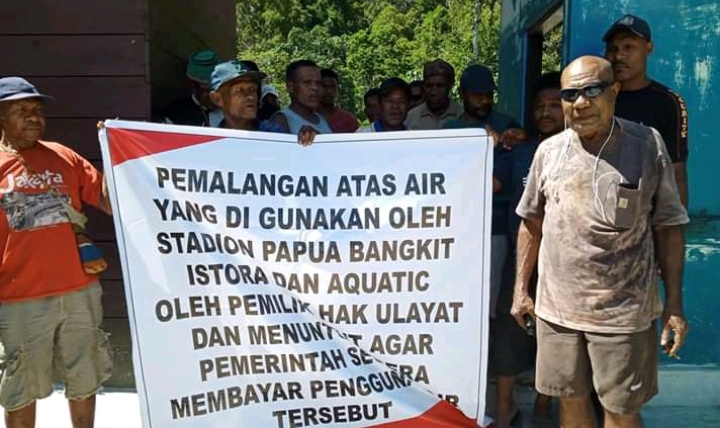 Pemerintah Ingkar Janji, Pemilik Ulayat Ancam Putus Pipa Air ke Akuatik PON XX Kampung Harapan