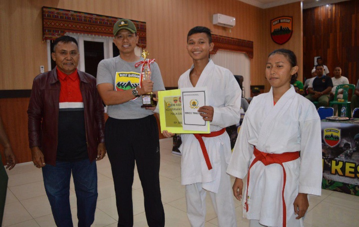 Kodim 0212/Tapsel Jaring Atlet Karate Untuk Ajang Profesional