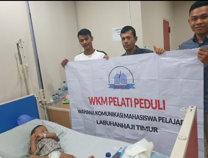 Peduli Kemanusiaan, WKM PELATI Labuhanhaji Timur Bantu  Pasien Bocor Jantung