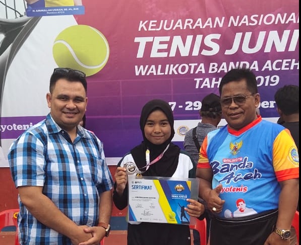 Atlit Pelti Simeulue Raih Juara 3 di event kejurnas TDP Tenis junior