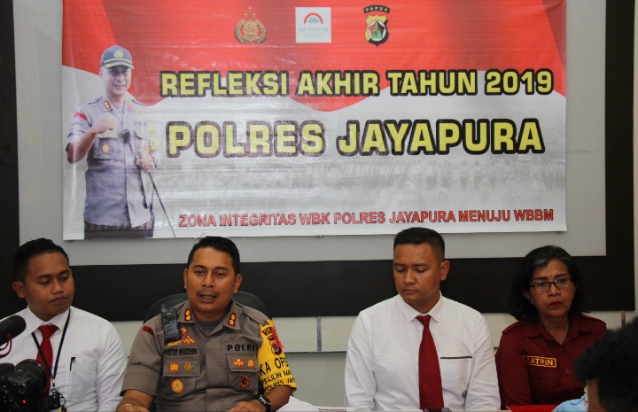 Selama 2019 Kasus Kejahatan di Wilayah Hukum Polres Jayapura Menurun