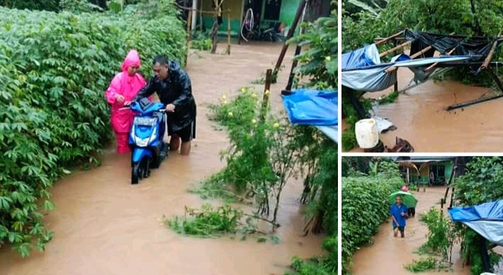 Hujan Deras Yang Cukup Lama Juga Merendam Sejumlah Wilayah Pasirlaja Sukaraja