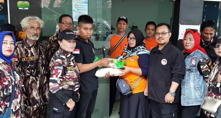 FPII Korwil Kota Bogor dan Bikers FKPPI Bogor Distribusikan Bantuan Untuk Korban Bencana