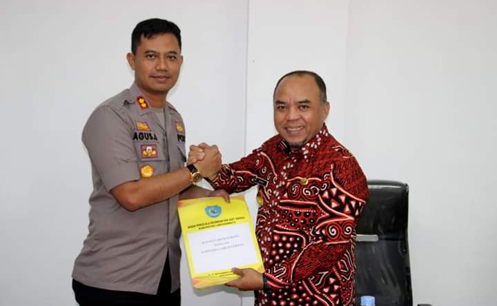 Bersama Dandim Dan Kapolres Tandatangani NPHD