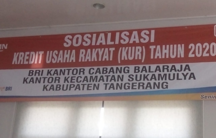 Sosialisasi Kredit Usaha Rakyat ( KUR ) tahun 2020 di Kecamatan Sukamulya Berlangsung Tertib