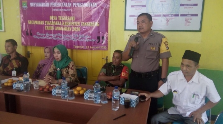 Musrembang Desa Tegalsari Tigaraksa, Kades minta Gagasan-gagasan yang Hebat untuk membangun Desa