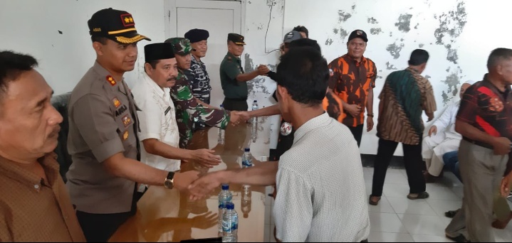 Kapolres Labuhanbatu Bersama Dandim dan Sekdakab Gelar Pertemuan Terhadap Tokoh Agama di Sei Berombang