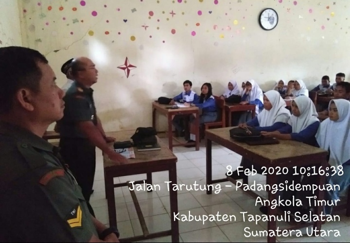 Danramil 18/Pargarutan Sosialisasikan Penerimaan Prajurit Tamtama TNI AD