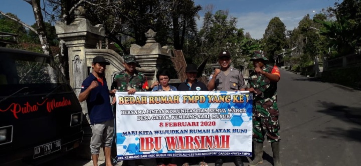 Babisa Bantu Perehapan Rumah Warga