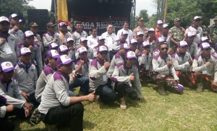 Lsm GRAM BANTEN bersama Pemuda Pancasila dan LMP, Gelar Apel Pasukan Gabungan Siaga Bencana