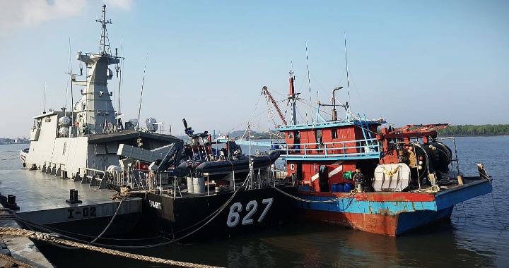 Latamal I Proses Lanjut KIA KHF 1960 Yang Ditangkap KRI Kerambit-627 di Selat Malaka Perairan Indonesia