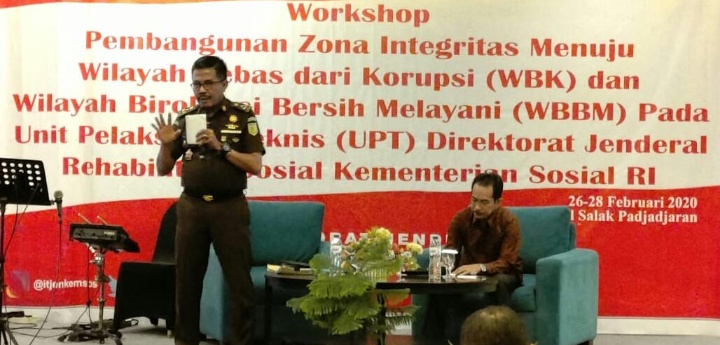 Kabadiklat Gelar Workshop Pembangunan Zona Integritas Menuju Wilayah Bebas Korupsi