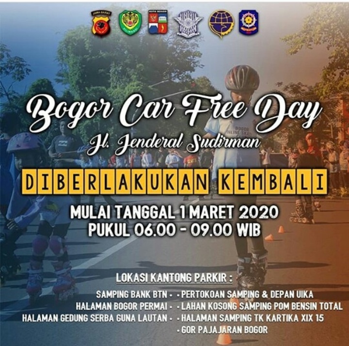 Mulai 1 Maret Car Free Day di Kota Bogor Diberlakukan Kembali