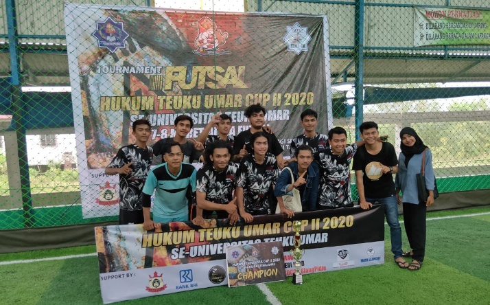 Agroteknologi UTU Juara 1 Turnamen Futsal Hukum Teuku Umar Cup II 2020 se UTU