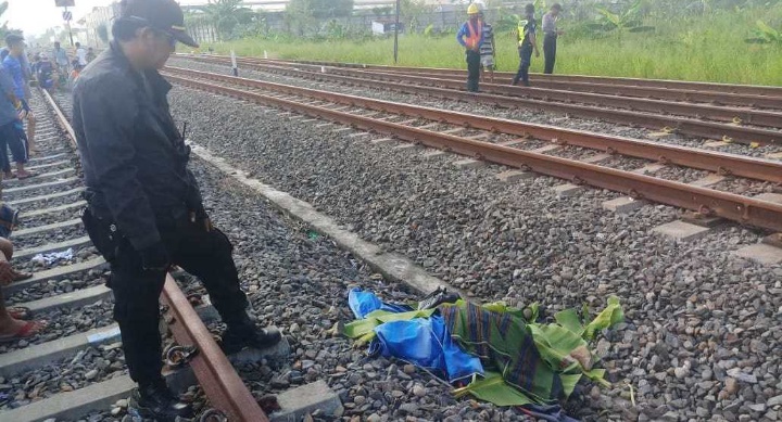 Tersambar Kereta Maharani, Pria Ini Tewas di Tempat