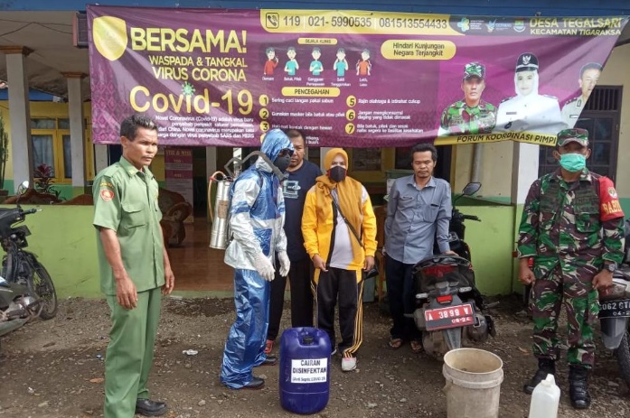 Peran Aktif Kepala Desa Tegalsari Putus Mata Rantai Penyebaran Covid -19, Hj.Titin Suhartini Ajak Warga Kurang