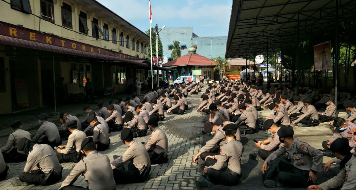 Dir Samapta Polda Sumut Sosialisasikan Bahaya dan Penanganan Covid-19