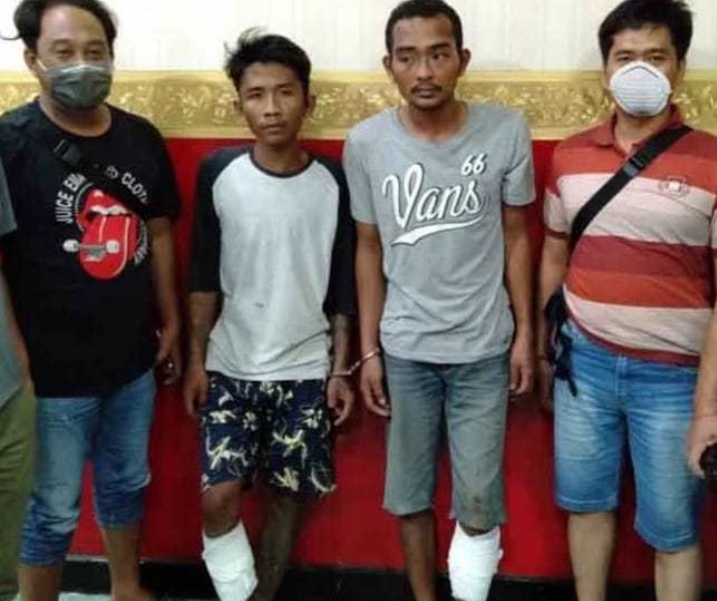 Dihadiahi Timah Panas, Dua Bandit Jalanan Tersungkur