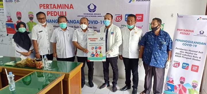 RSUD Rantauprapat Terima 100 Pcs APD Hazmat dan 100 Pcs Masker dari Pertamina