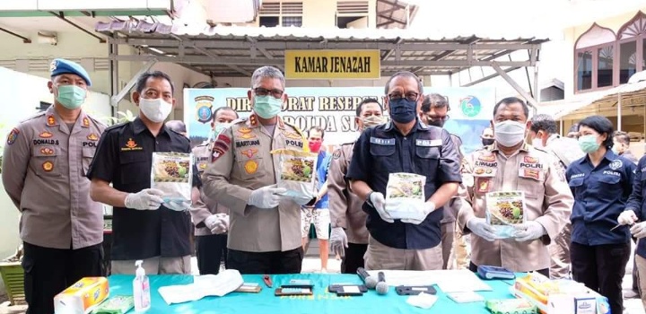 Polda Sumut Bekuk Sindikat Narkoba Aceh – Lampung , “1 Kurir Sabu Tewas Ditembak Polisi”