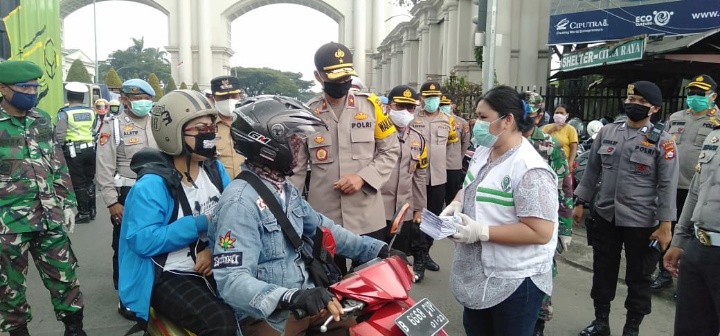 Hari Pertama  Check Point Pengawasan dan Pengendalian Pelaksanaan PSBB Citra Raya Diberlakukan