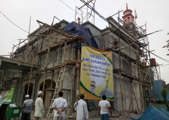 Melemahnya Ekonomi Imbas Covid-19, Pembangunan Masjid Darurrahmah di Jatiranggon Tertunda