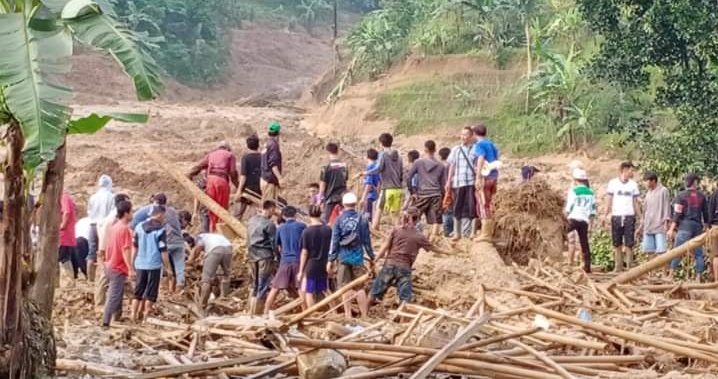 Begini Kondisi Terakhir Longsor di Leuwisadeng Yang Meluluh Lantakan Rumah Warga