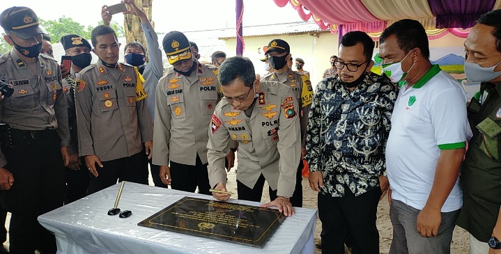 Kapolda kepulauan Bangka Belitung Resmikan Taman Pangan Terpadu Polsek Jebus Kabupaten Bangka Barat