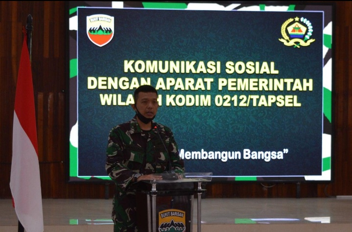 Gelar Komunikasi Sosial Dengan Aparat Pemerintah, Dandim 0212/TS Ajak Aparat Pemerintah Selaraskan Program