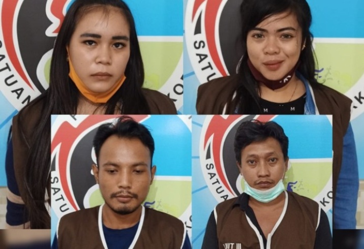 Pesta Sabu Dua Pria Bersama Dua Wanita Bookingannya Berakhir Dibui