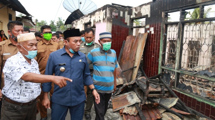 Pemkab Labuhanbatu Sampaikan Bela Sungkawa Ke Korban Kebakaran