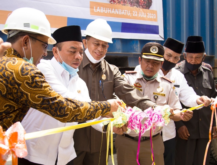 Bupati Labuhanbatu Hadiri Akselerasi Eksport Perdana Minyak Goreng PT.LTS