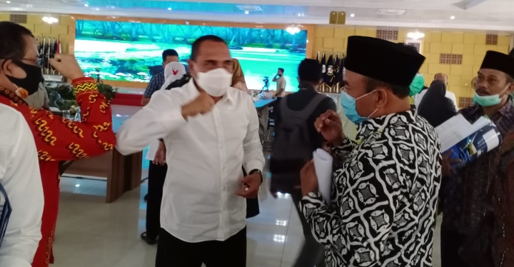 Bupati Labuhanbatu Hadiri Rakor Percepatan Penanganan Covid-19