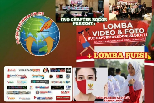 Sukses di Tahun 2019, IWO Bogor adakan Lomba Video, Foto dan Video di HUT RI ke -75